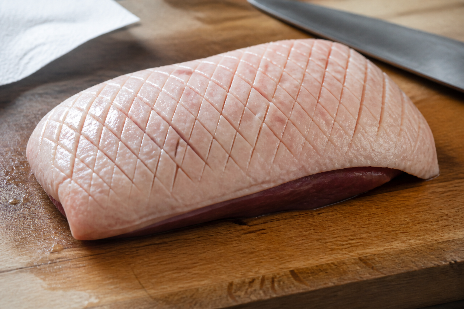 Magret de canard à la poêle : quadrillage et cuisson rosée