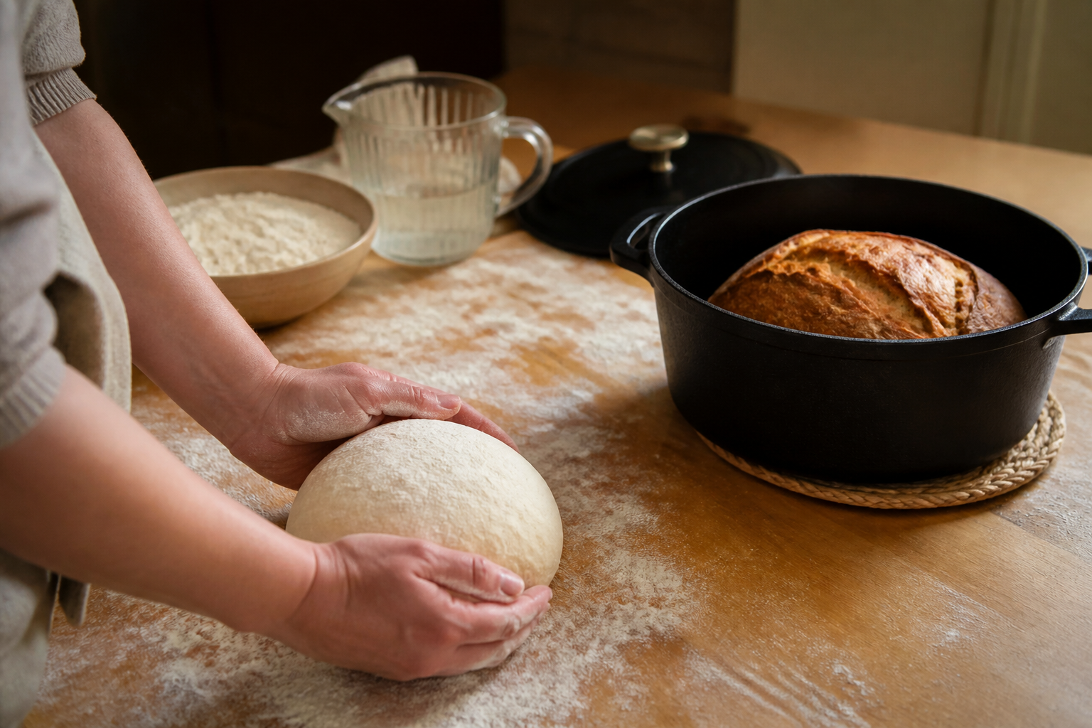 Pain cocotte maison : une croûte croustillante sans four professionnel