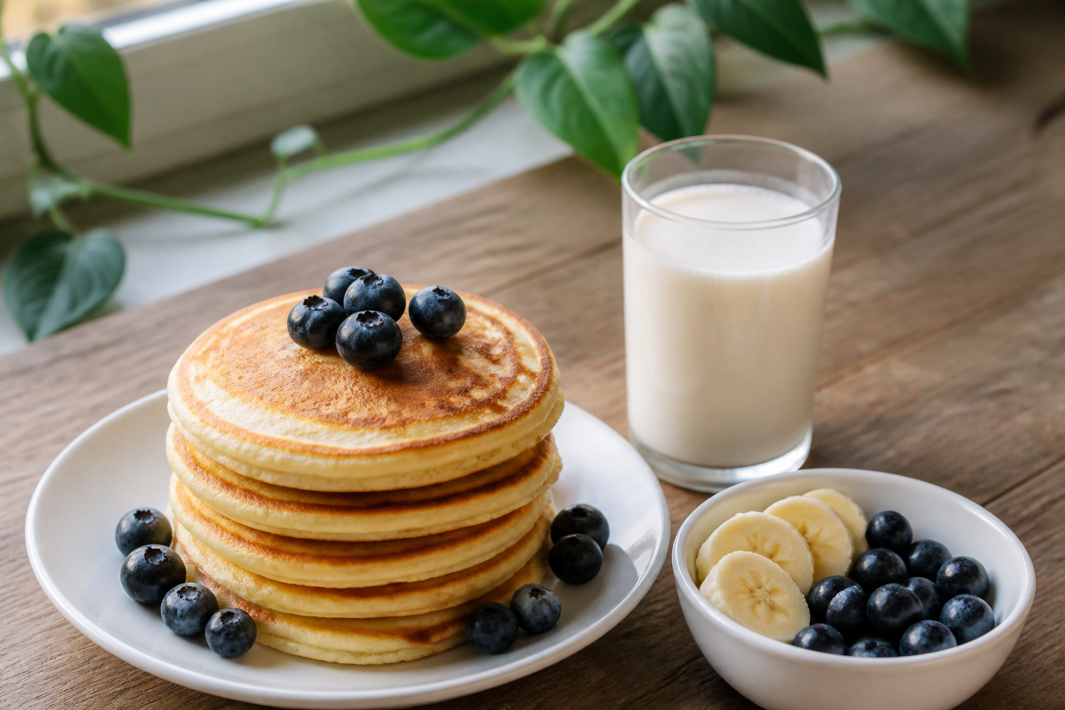 Pancakes sans lait : la recette facile avec de l’eau ou une boisson végétale