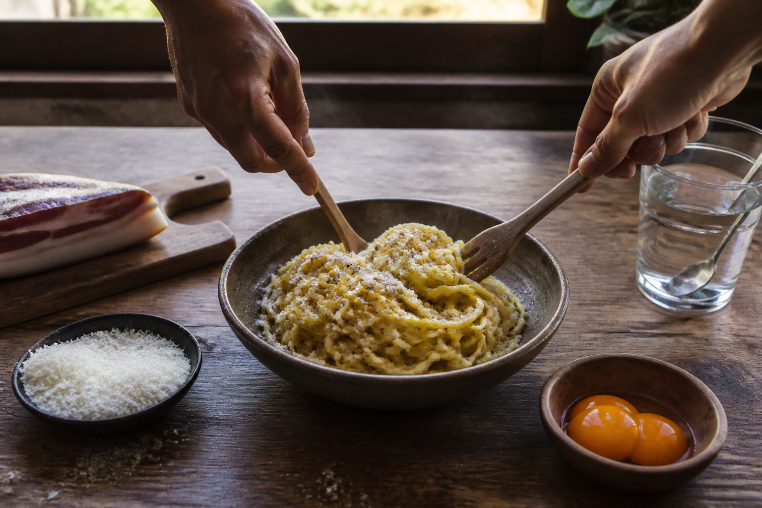 Pâtes à la carbonara authentique : réussir la sauce sans crème