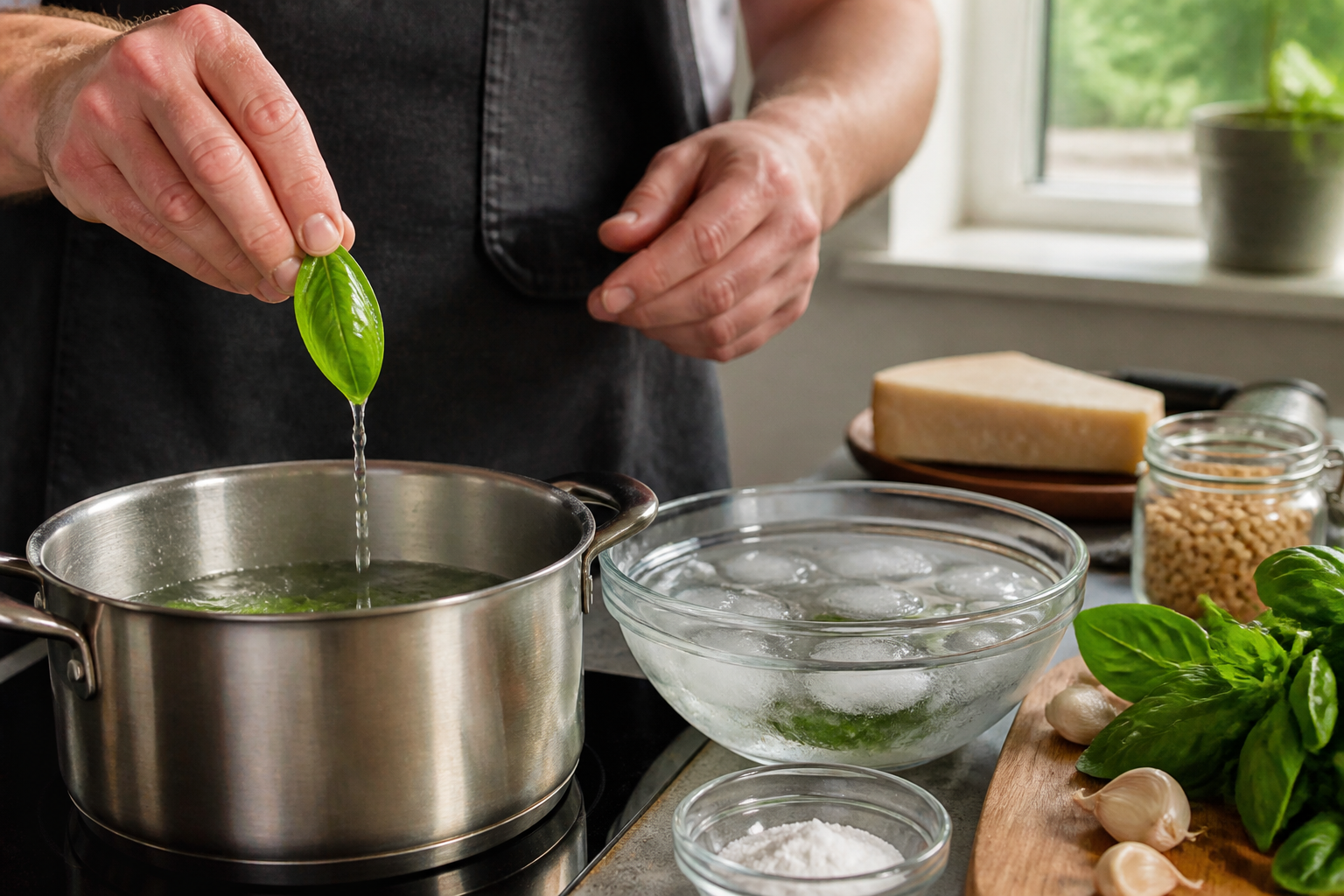 Pesto de basilic maison : comment garder une belle couleur verte