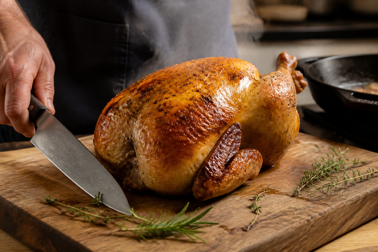 Poulet rôti au four : le secret d’une peau croustillante et d’une chair juteuse