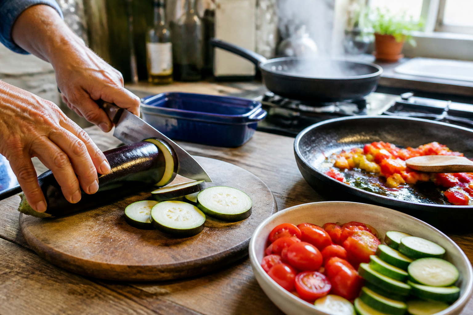Ratatouille maison : cuire séparément les légumes pour plus de goût