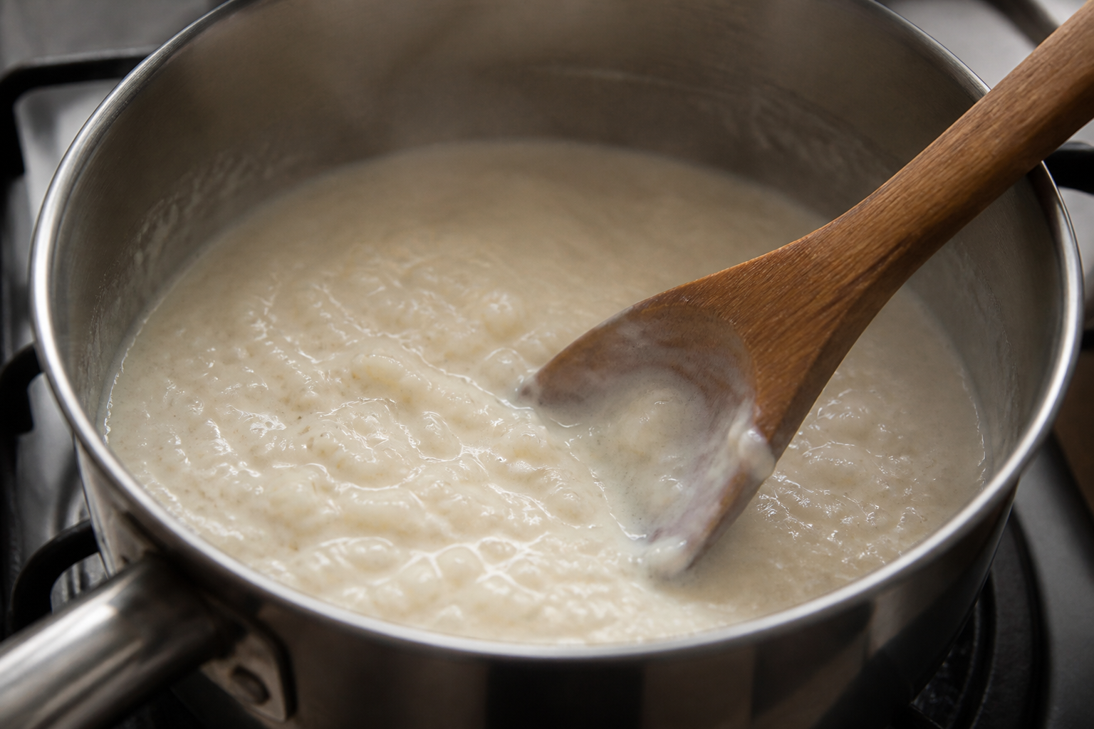 Riz au lait crémeux : le geste qui évite qu’il accroche à la casserole