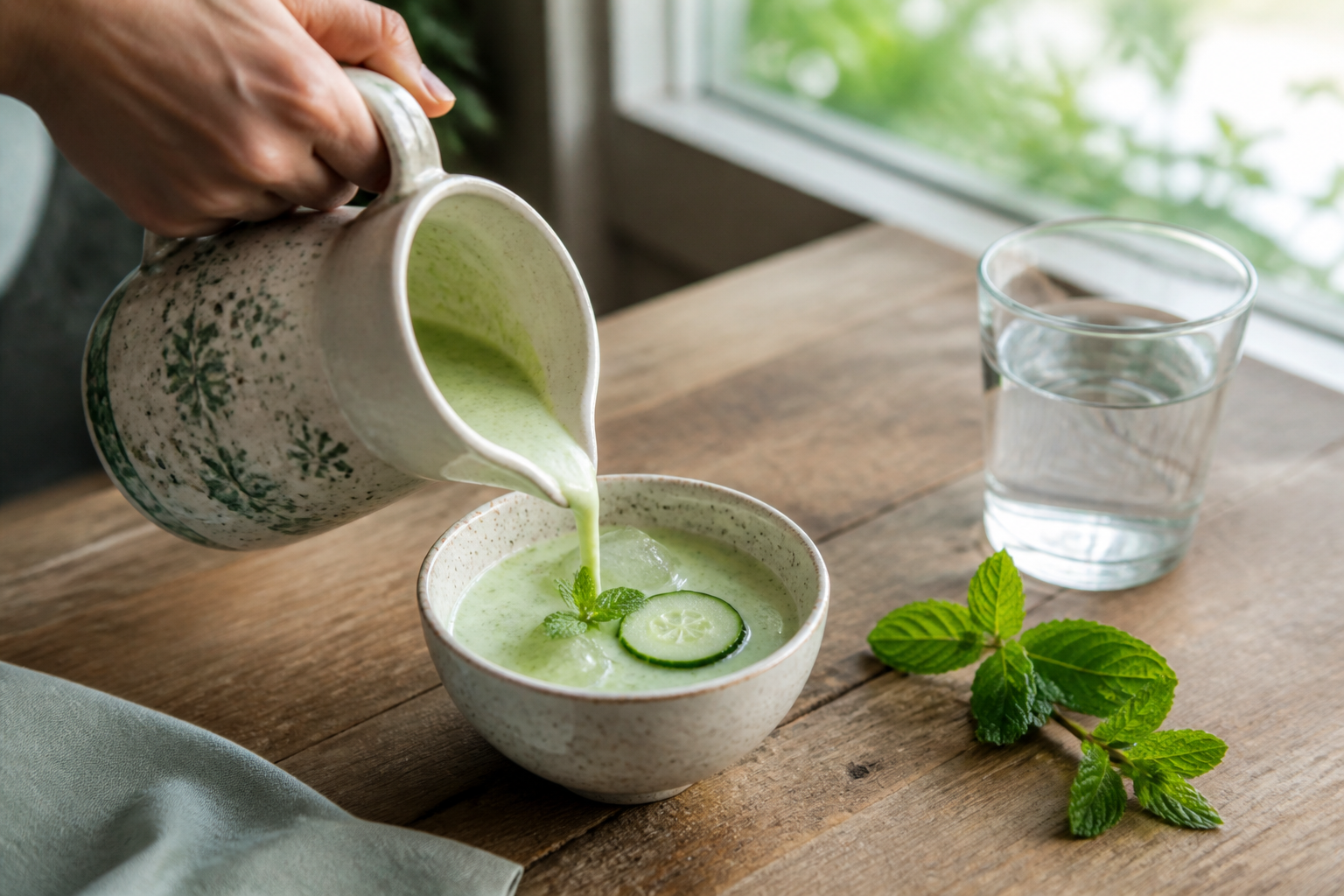 Soupe froide de concombre : la recette légère pour les fortes chaleurs