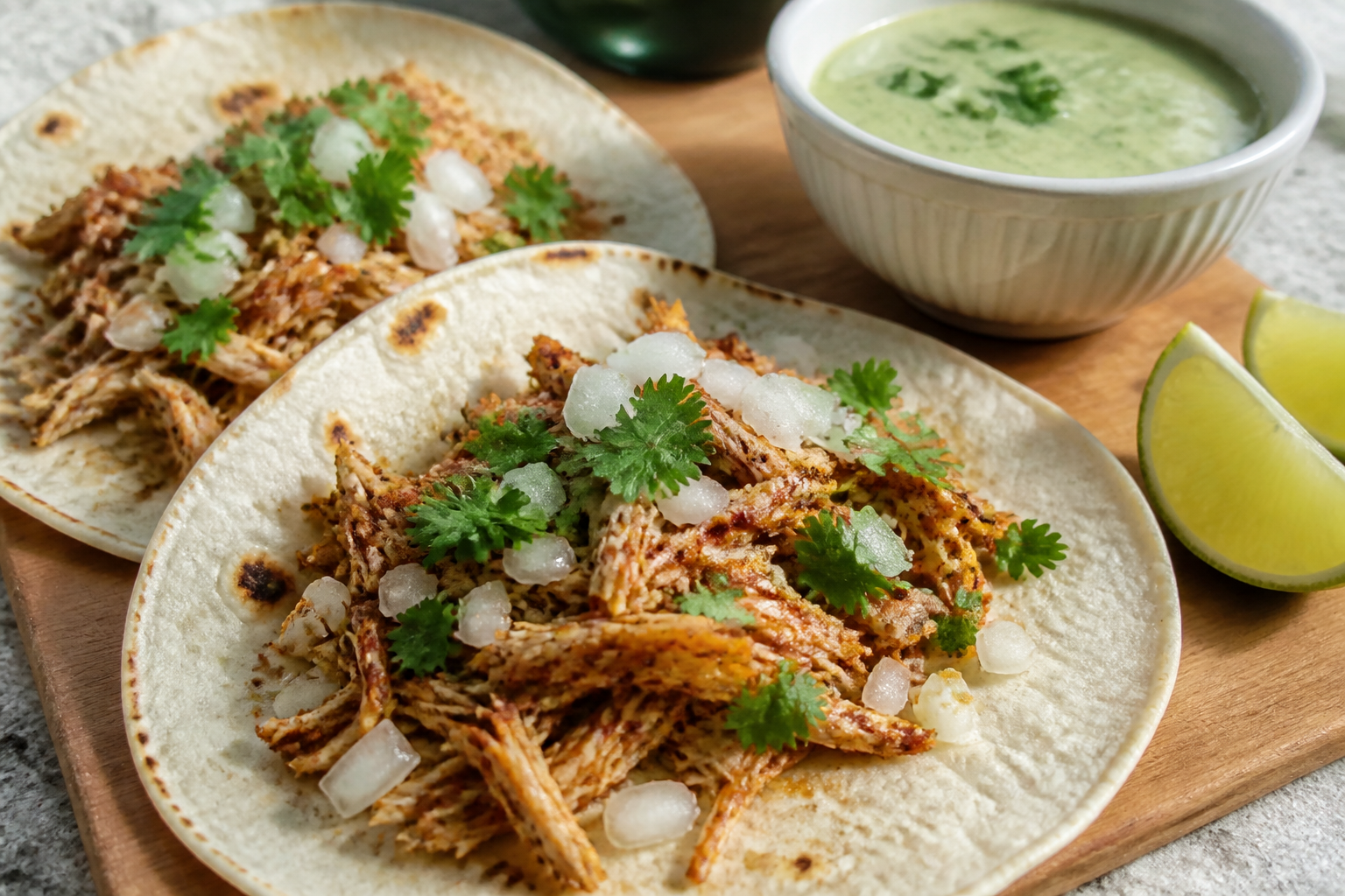 Tacos maison au poulet : garniture simple et sauce fraîche