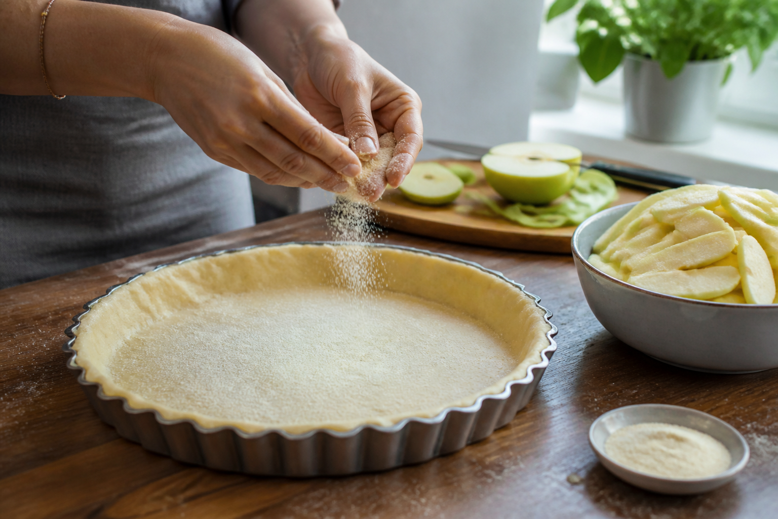 Tarte aux pommes fine : comment garder une pâte bien croustillante
